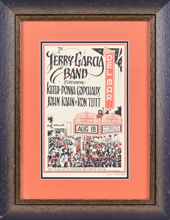 Jerry Garcia Band Poster Delmar Santa Cruz 1976 (1 of 4)