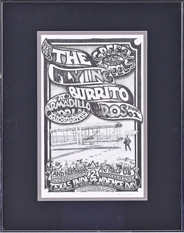 AWHQ Flying Burrito Bros. Poster by JFKLN & Priest (1 of 8)