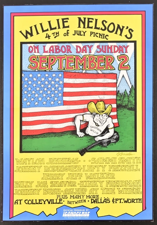 Willie Nelson Labor Day Picnic Poster (1 of 4)