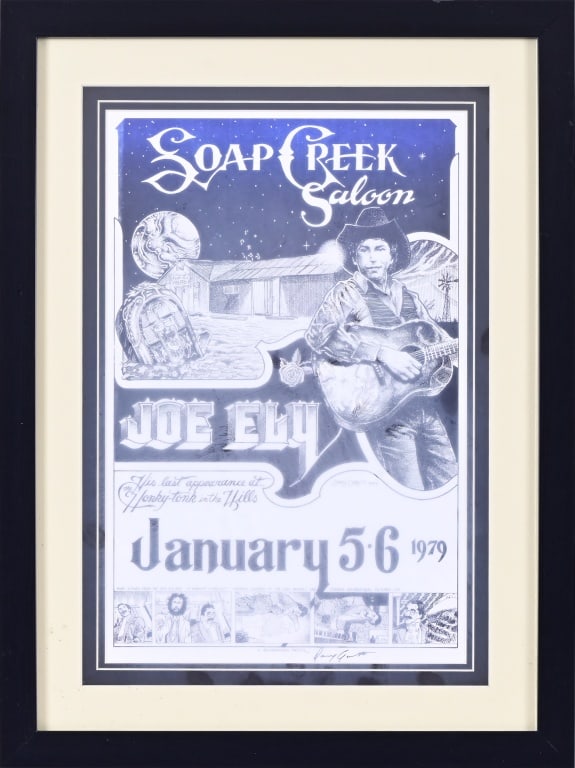 Joe Ely, Soap Creek Saloon Poster, Artist Signed (1 of 1)
