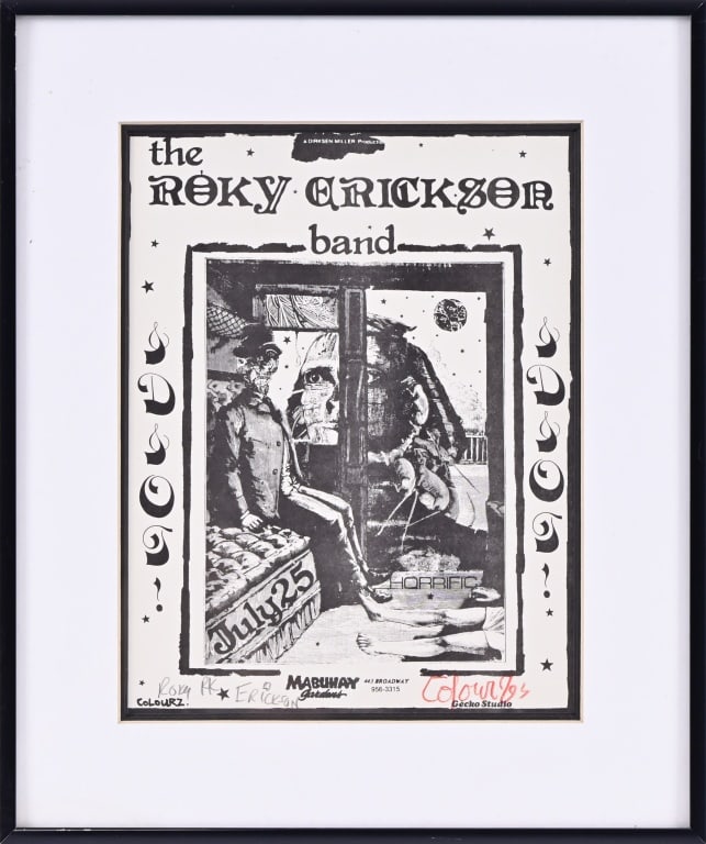 Roky Erickson Band Signed Mabuhay Gardens Handbill (1 of 5)