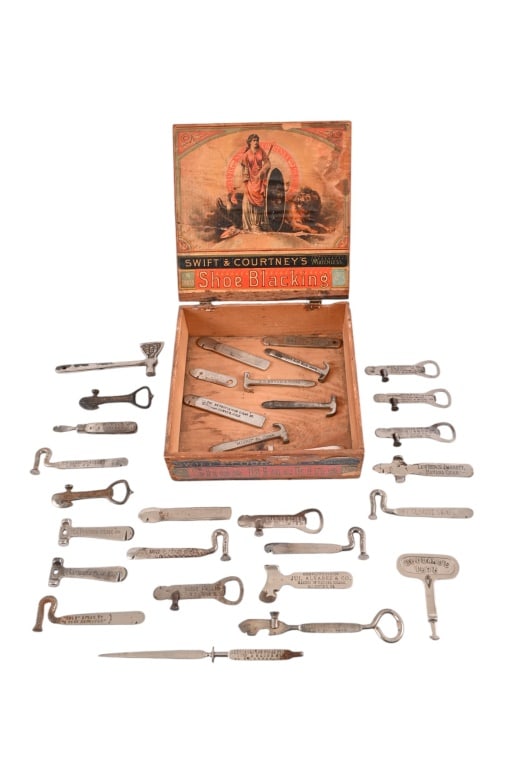 Vintage Cigar Box with Collection of Openers (1 of 6)
