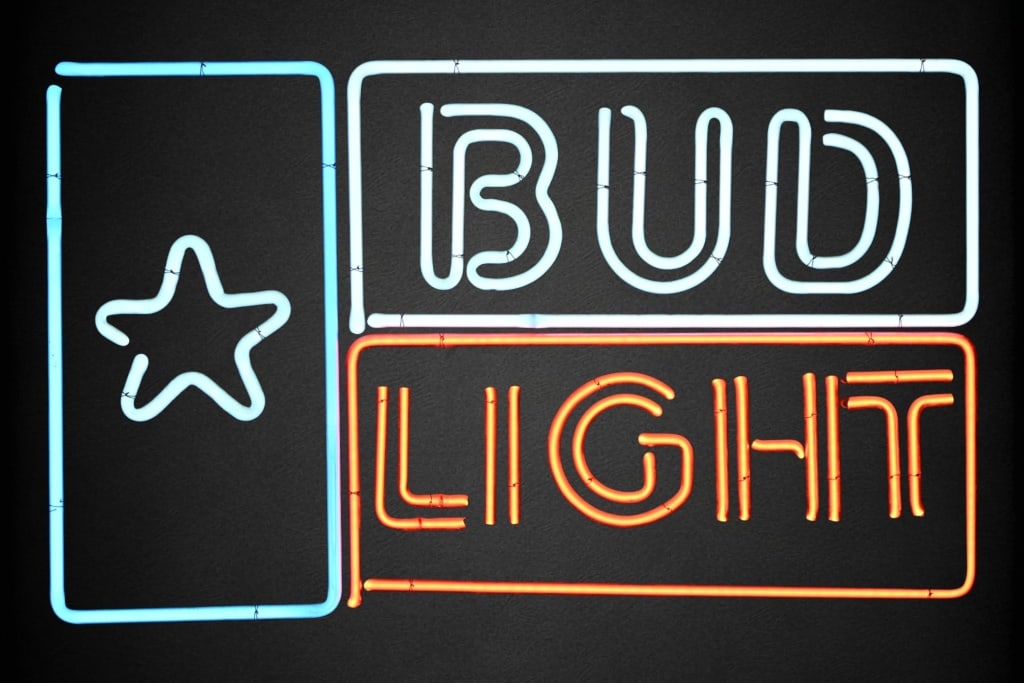 Bud Light Texas Flag Neon Sign (1 of 11)