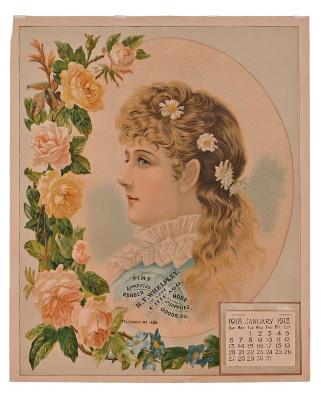 1918 R.T. Whelpley Fire Hose Advertising Calendar (1 of 3)