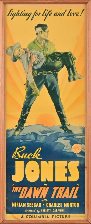 Buck Jones "The Dawn Trail" c.1934 Movie Poster (1 of 4)