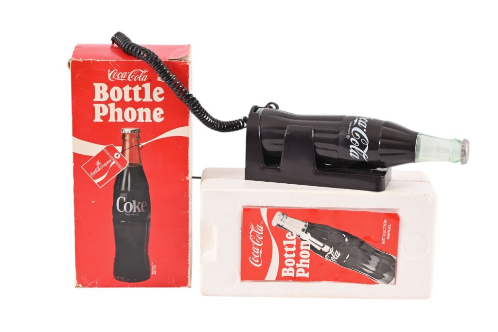 Coca-Cola Advertising Bottle Phone NOS in Box (1 of 3)