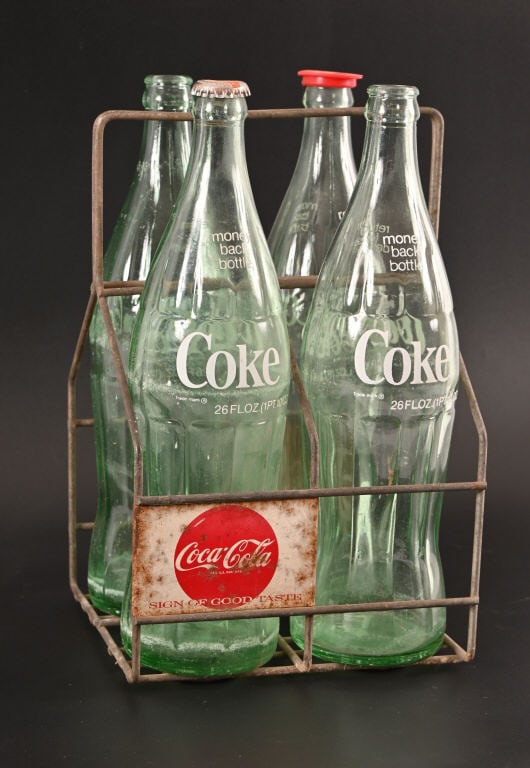 Coca-Cola Vintage Wire Quart Bottle Carrier (1 of 2)