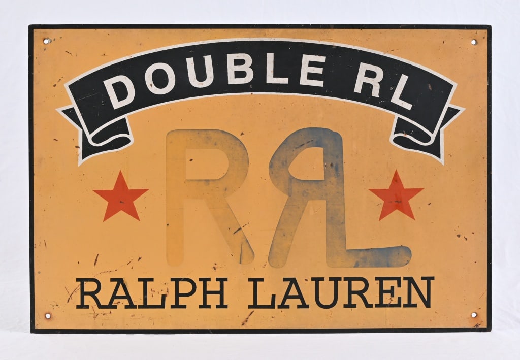 Ralph Lauren "Double RL"Sign: 20" x 30"