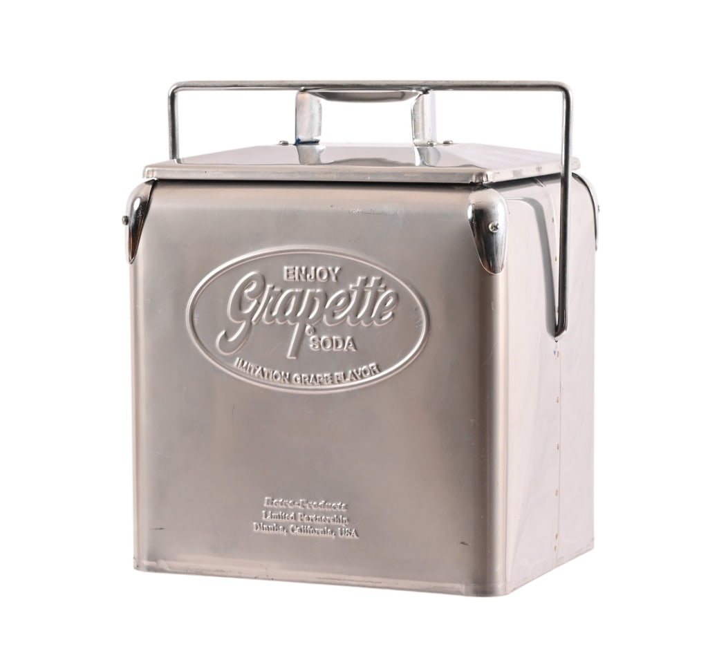 Grapette Soda Vintage Aluminum Cooler (1 of 8)