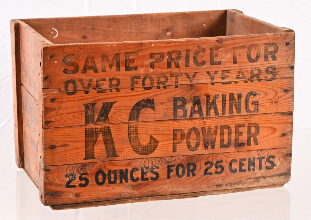 KC Baking Powder Wooden Crate (1 of 6)
