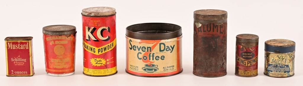 Antique Chuck Wagon Provision Tins (1 of 7)