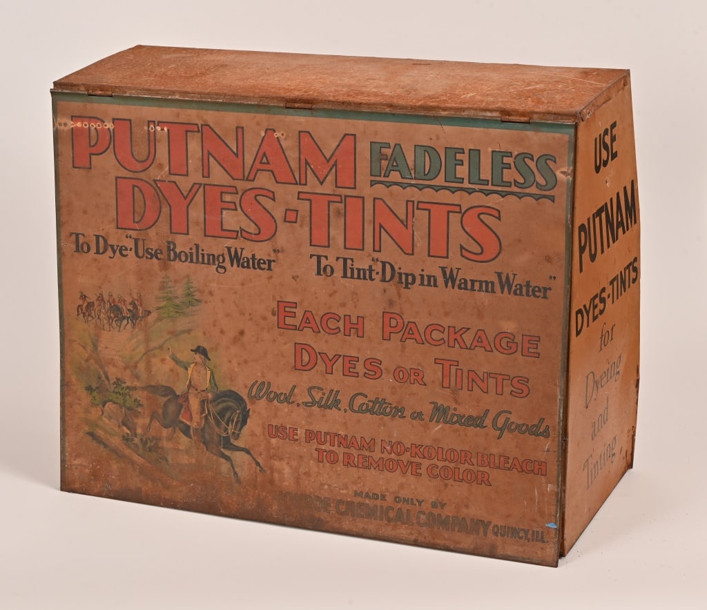 Antique Putnam Dyes Advertising Store Display (1 of 9)