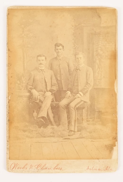 Civil War Confederate Officers Cabinet Card Photo (1 of 4)