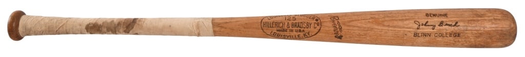 Johnny Bench Blinn College Game Used Bat (1 of 6)