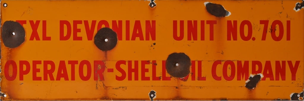 Shell Oil Well Porcelain Sign (1 of 5)