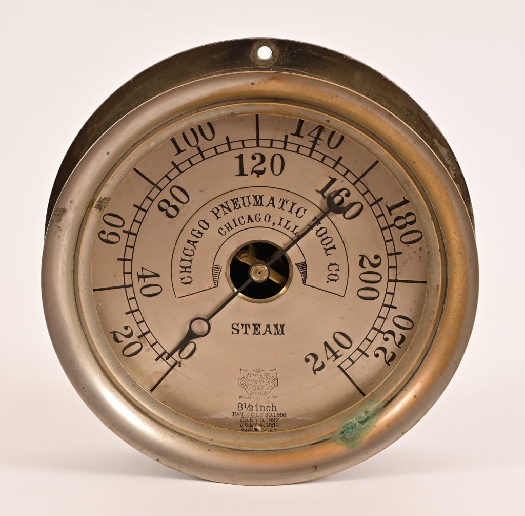 Antique Star Brass Mfg. Steam Gauge (1 of 13)