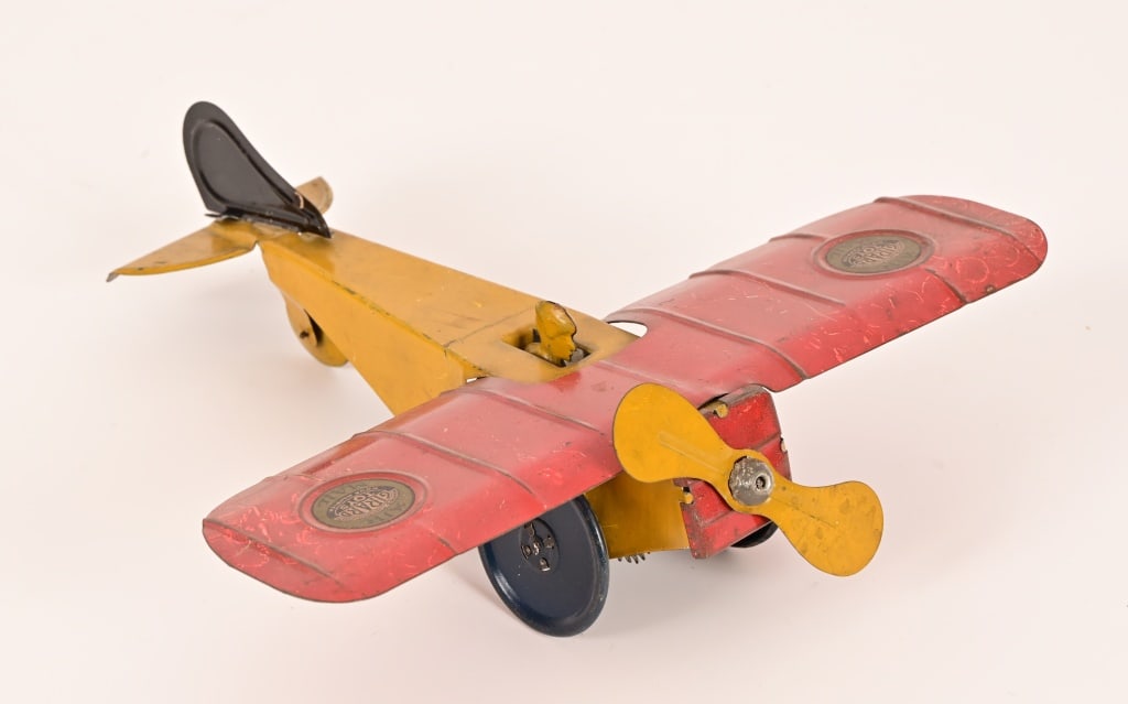 Girard Pressed Tin Windup Air Mail Toy Plane (1 of 9)