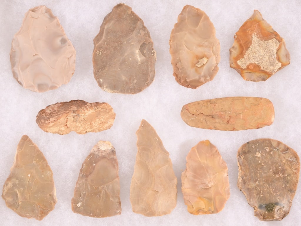 Collection of Native American Indian Chert Tools (1 of 10)