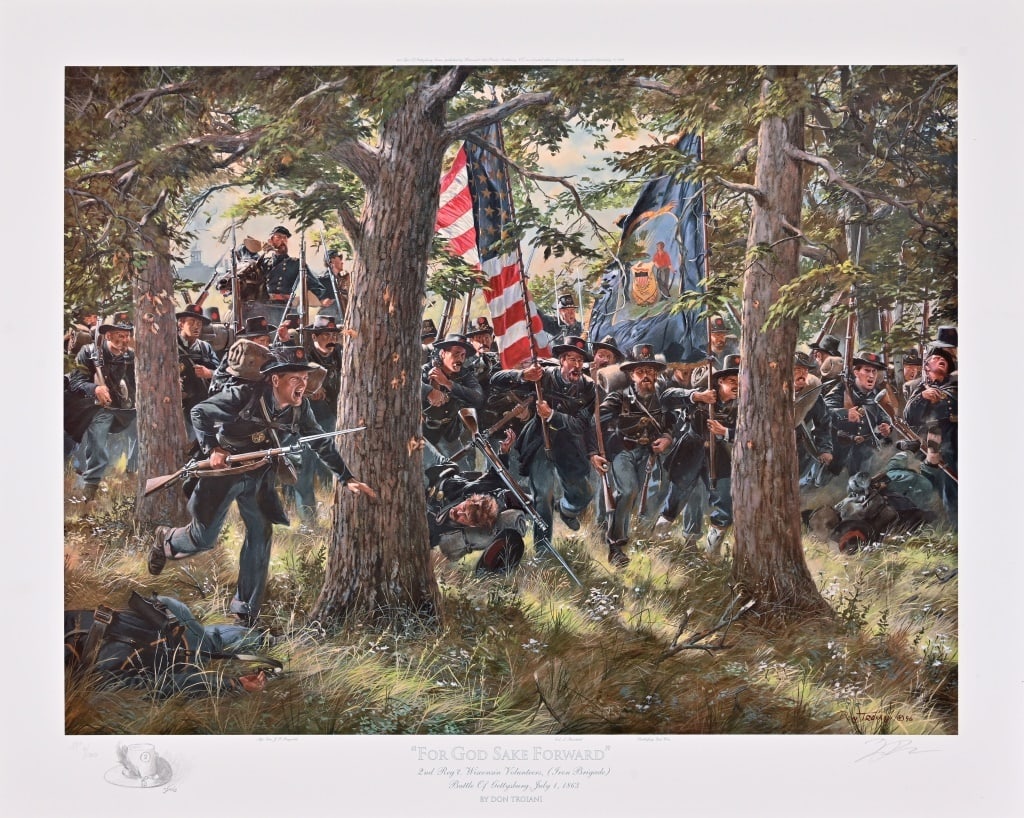 Don Troiani Signed Print "For God Sake Forward" (1 of 1)