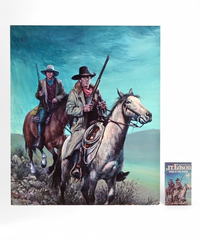 "Guns in the Night" Guy Deel Original Illustration (1 of 8)