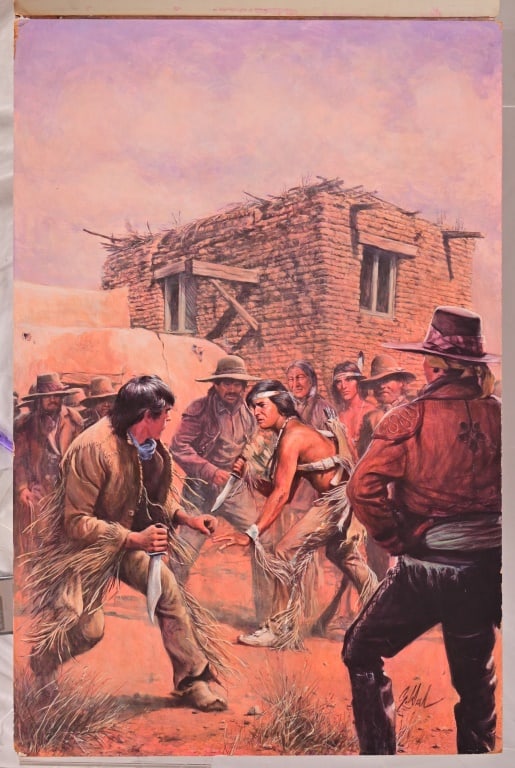 "Texas Helltown" Guy Deel Original Illustration (1 of 6)