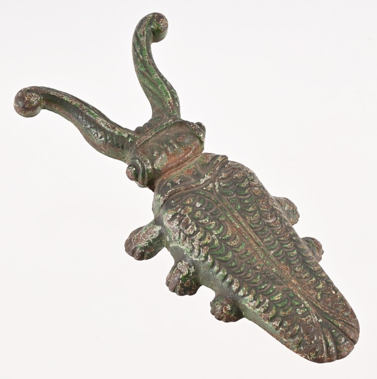 Antique Vinegaroon Boot Jack: Vinegaroon Beetle Boot jack, Made in U.S.A. Measures 10 1/2" x 5" x 2 3/4".