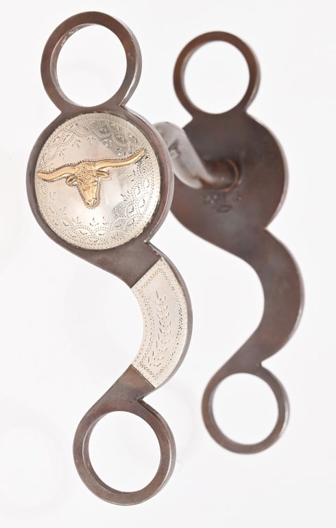 Rogers Made Longhorn Concho Horse Bit (1 of 5)