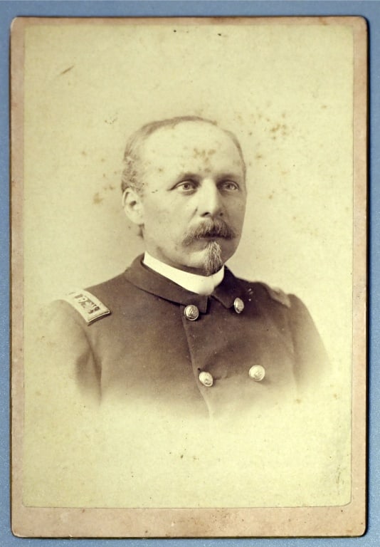 Civil War Photograph of Dr Samuel Henry Brehm: A Civil War veteran, he enlisted at the stated age of twenty-one in Newville, Cumberland County, August 6, 1862, mustered into federal service at Harrisburg August 12 as a private with Co. E, 130th Pe