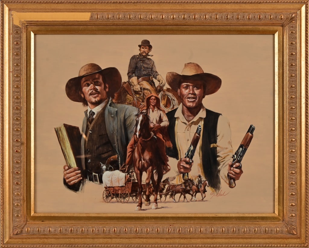 "Buck And The Preacher" Guy Deel Framed Painting (1 of 5)