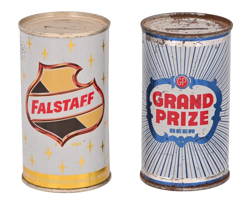 Grand Prize & Falstaff Flat-Top Bank Cans (1 of 3)