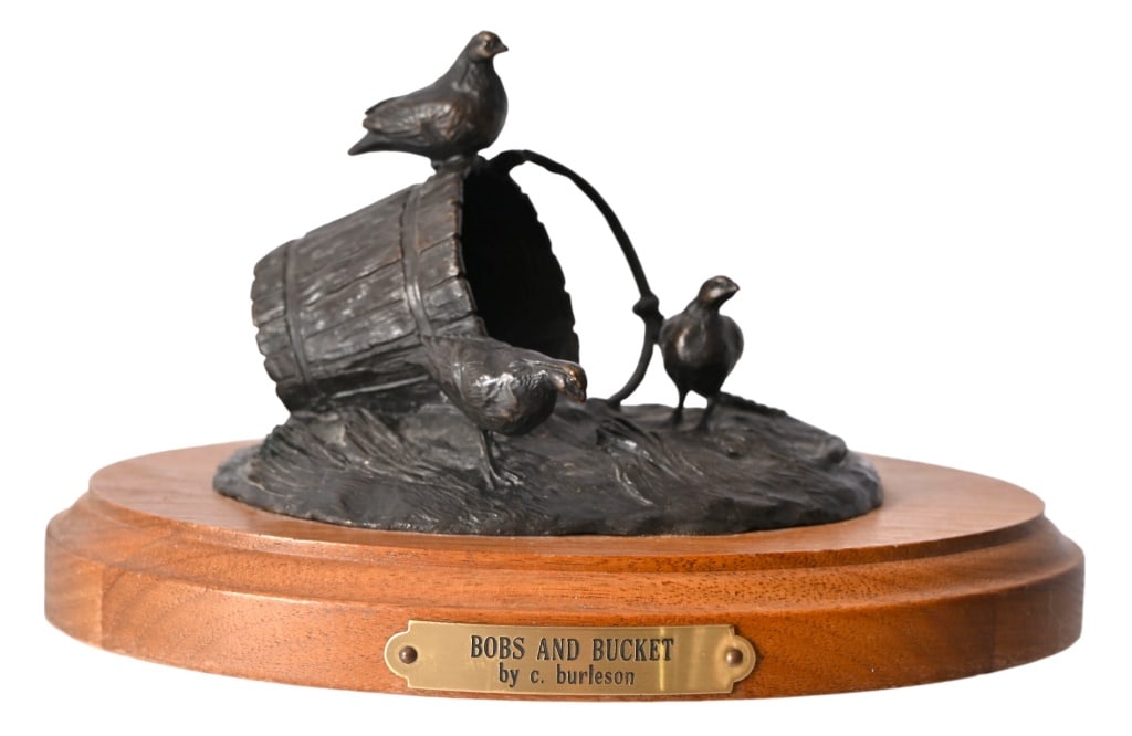 "Bobs and Bucket" C. Burleson Bronze: "Bobs and Bucket" C. Burleson Bronze