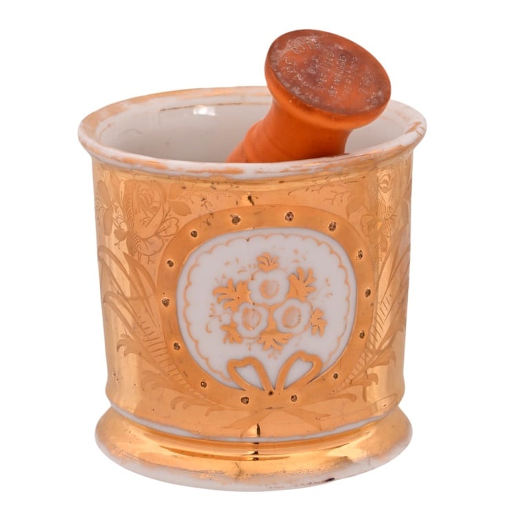 Antique Shaving Mug & Brush (1 of 3)