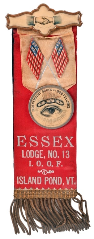 Essex Lodge Ribbon with Button (1 of 3)