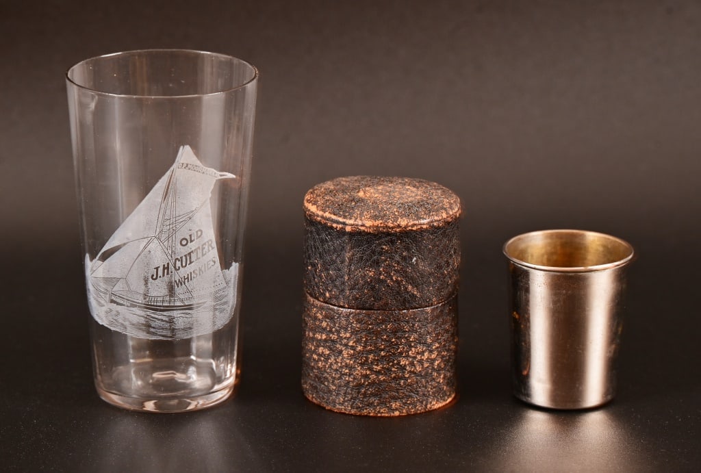 J.H. Cutter Whiskey Glass, Travel Shot Glass (1 of 3)