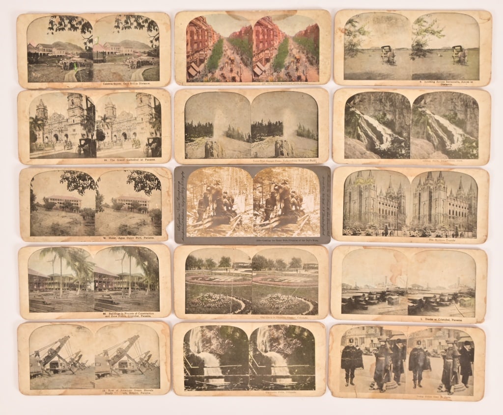 Collection Wartime Stereograph Cards c.1898-1900: Fifteen Stereograph photo cards. Primarily published by The Keystone View Company.