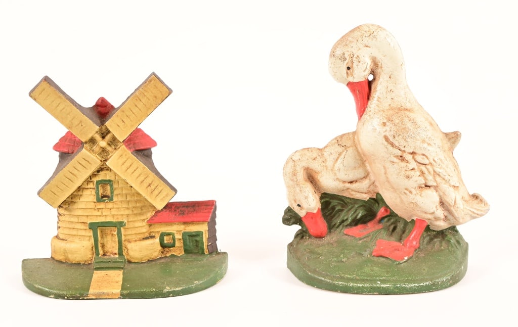 Vintage Cast Iron Door Stop Circa 1960's- Pair (1 of 4)