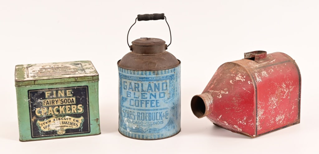 Collection of Vintage Tin Containers (1 of 8)