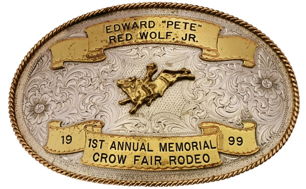 1999 Crow Memorial Fair Rodeo Belt Buckle (1 of 4)