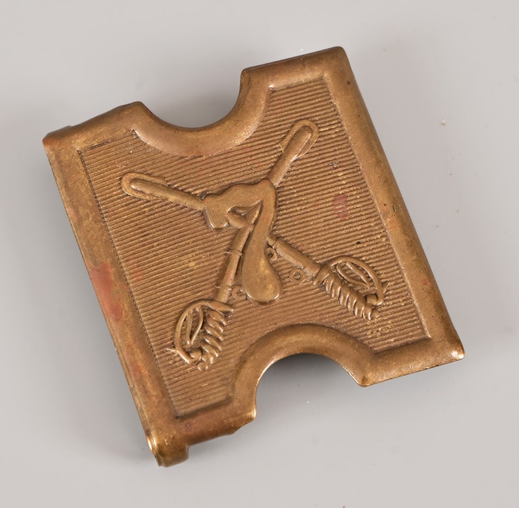 U.S. 7th Cavalry Brass Buckle, M. Hartley Co. (1 of 3)