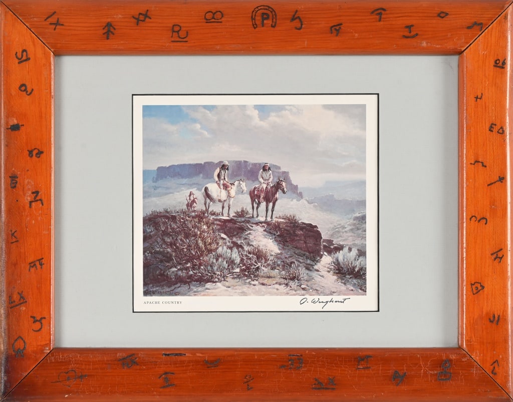 Olaf Wieghorst Signed "Apache Country" Print (1 of 3)