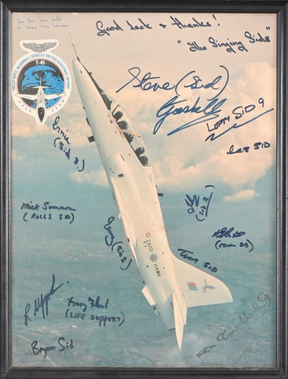 British Aerospace T-45 "Singing Sids" Signed Photo (1 of 4)