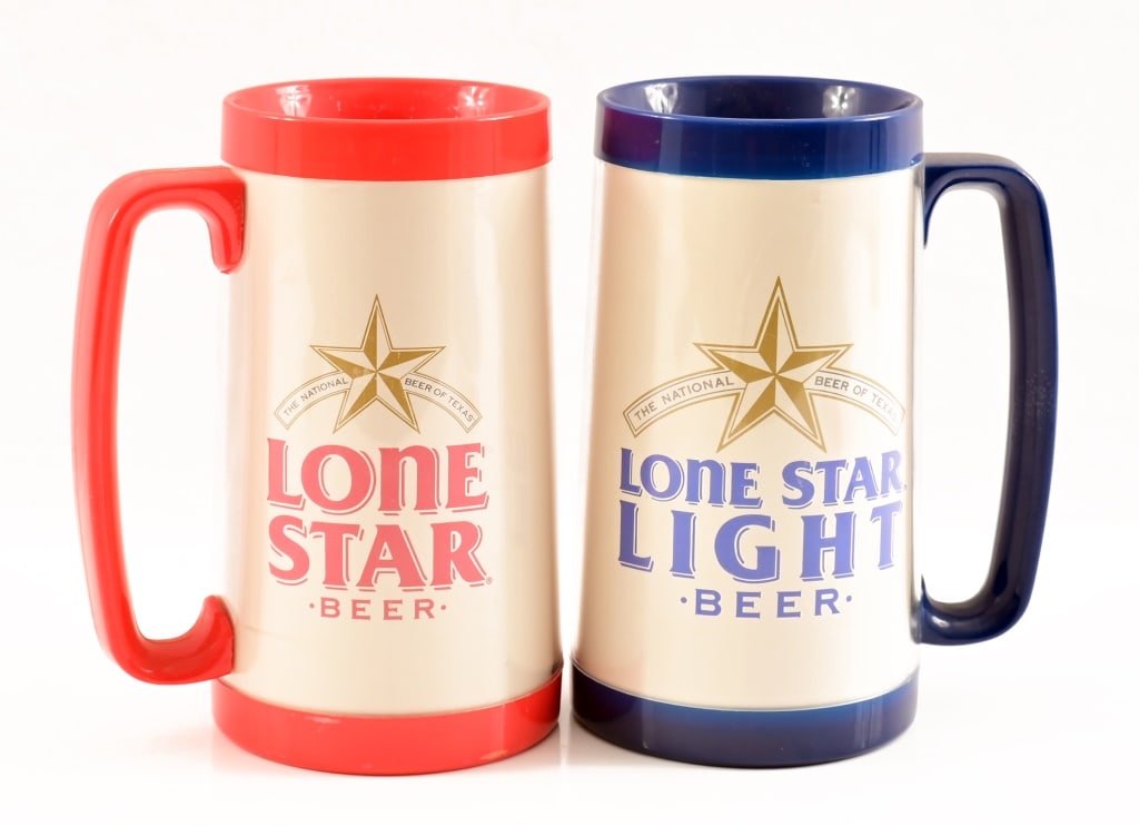 (2) Lone Star Beer Plastic Mugs (1 of 2)