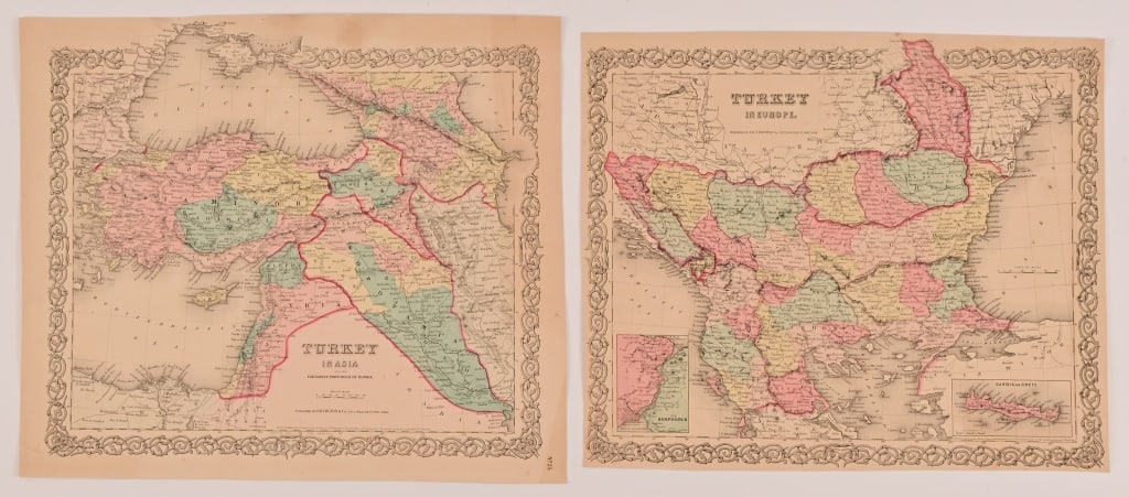 J.H. Colton's 1855 Maps of Turkey (2) (1 of 7)