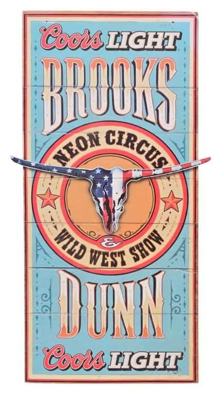 Brooks and Dunn Neon Circus & Wild West Show Sign (1 of 5)
