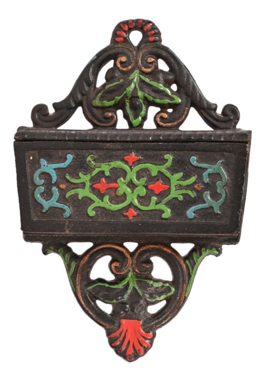Wilton Vintage Cast Iron Match Stick Holder: Wilton Vintage Cast Iron Match Stick Holder