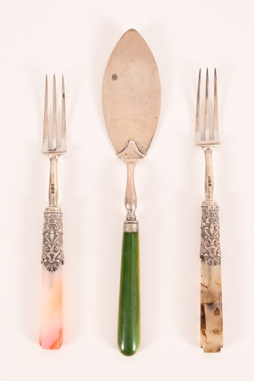 (3) Antique English Silverware Pieces (1 of 9)