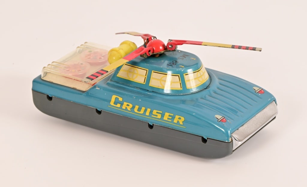 Rare Vintage China Tin Space Cruiser Toy (1 of 8)