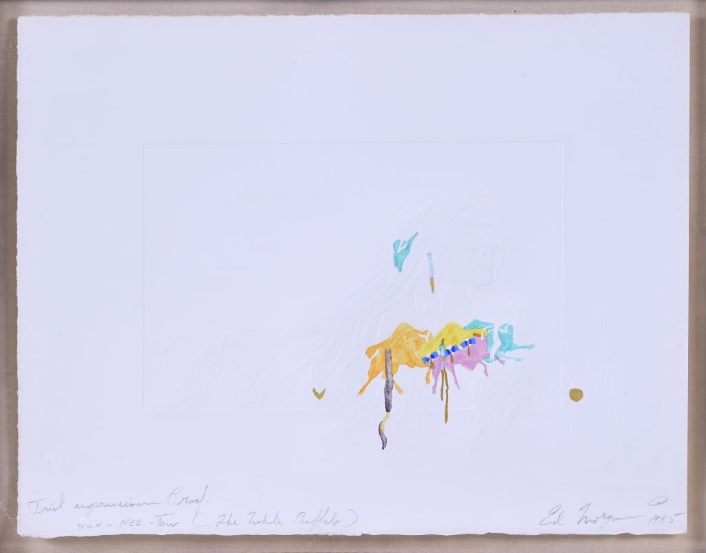 Ed Morgan "The White Buffalo" 1985 Signed Print (1 of 8)