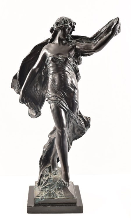 Eugene Marioton "Woman" French Sculpture Recast (1 of 6)