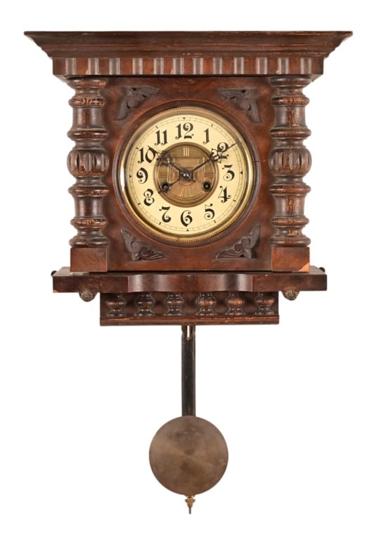 Antique German Black Forest Hanging Clock (1 of 6)